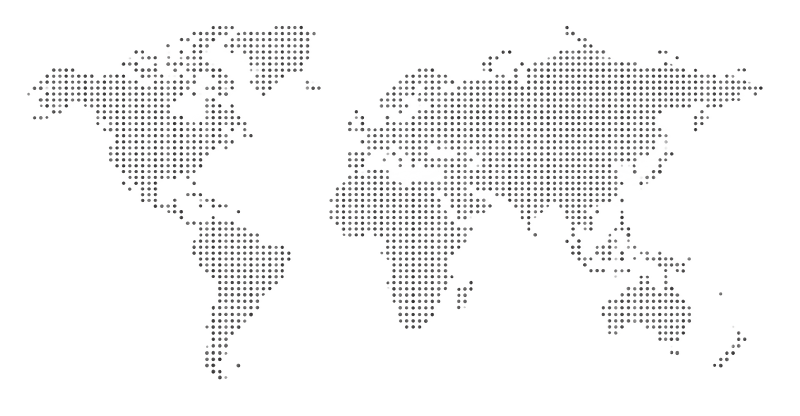 Abstract dotted world map